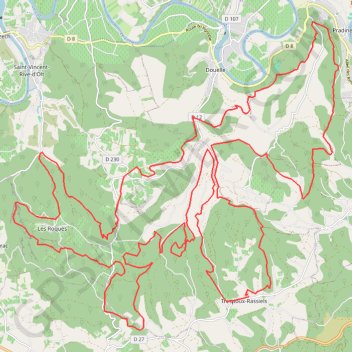 Trace GPS Le Roc Trespouzien 60 Km, itinéraire, parcours