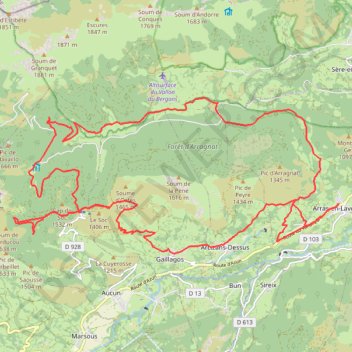 Trace GPS Arras-Courraduque, itinéraire, parcours