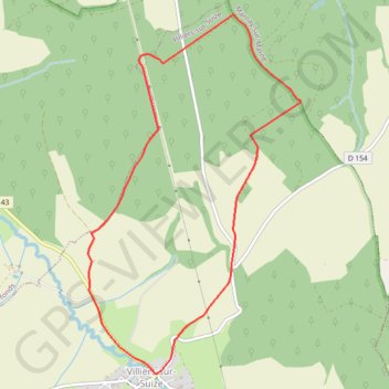 Trace GPS Les 4 Saules - Villiers-sur-Suize, itinéraire, parcours