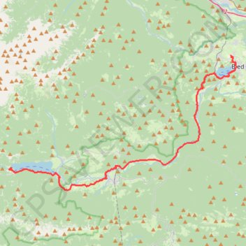 Trace GPS Bled - Bohinj, itinéraire, parcours