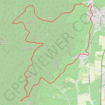 Trace GPS Château Bernstein, itinéraire, parcours