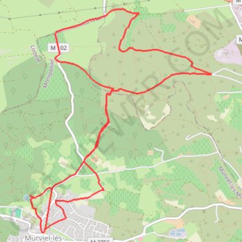 Trace GPS Murviel les Montpellier, itinéraire, parcours