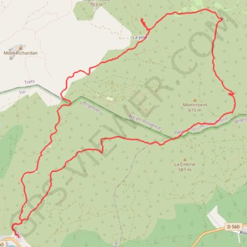 Trace GPS Les alentour du Mont Piveau, itinéraire, parcours