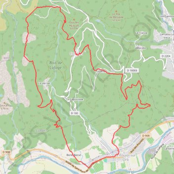 Trace GPS Du Poujol-sur-Orb à la crète de Coudière, itinéraire, parcours