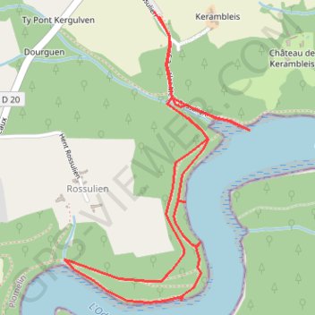 Trace GPS Balade familale au site des Vire-Court, itinéraire, parcours