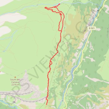 Trace GPS Le Col de Tési - Gèdre, itinéraire, parcours