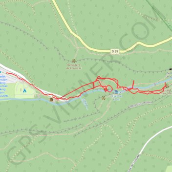 Trace GPS Cascade du Hérisson, itinéraire, parcours