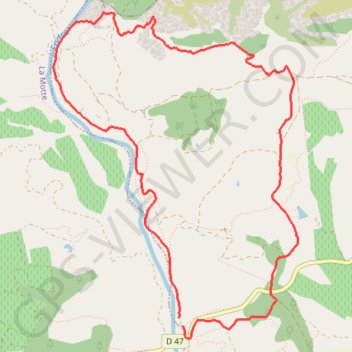 Trace GPS L'Endre-Moulin Gournié-Le Muy, itinéraire, parcours