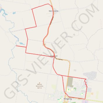 Trace GPS Memerambi, itinéraire, parcours