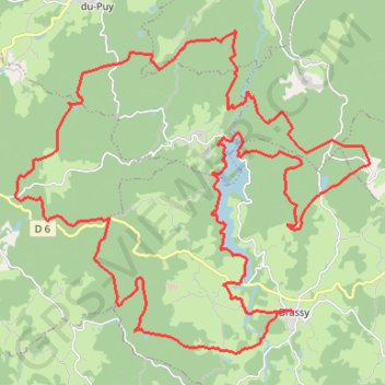 Trace GPS Morvan - secteur Chaumeçon - 49.7 km, itinéraire, parcours