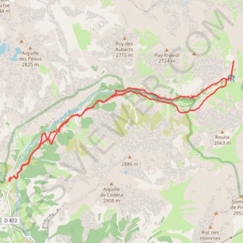 Trace GPS Champsaur - Champoleon, itinéraire, parcours