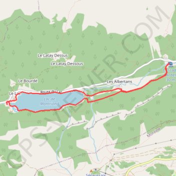Trace GPS Lac de Montriond, itinéraire, parcours