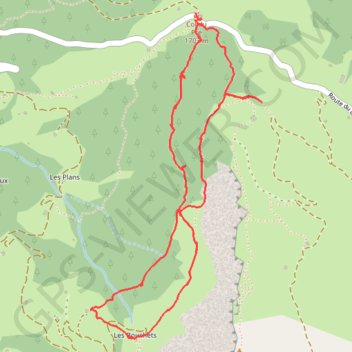 Trace GPS Balade sur le sentier botanique du col du Pré, itinéraire, parcours