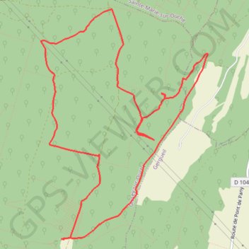 Trace GPS La Grande Enceinte - Sainte Marie sur Ouche, itinéraire, parcours