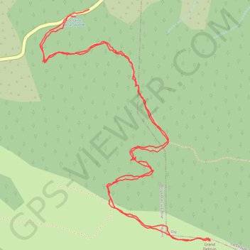 Trace GPS Randonnée du grand Delmas, itinéraire, parcours