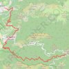 Trace GPS Belvédère > Col de Turini (Via Alpina), itinéraire, parcours