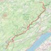 Trace GPS GR 5 : De Soulce-Cernay à Montperreux (Doubs), itinéraire, parcours