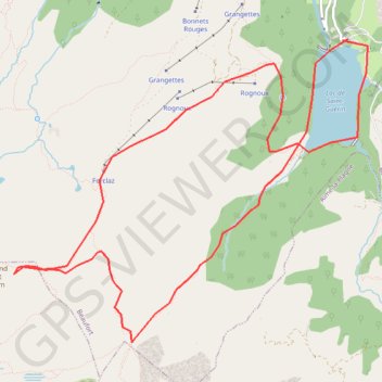 Trace GPS Rando grand mont d'areches, itinéraire, parcours