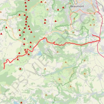 Trace GPS La Roche-Blanche - Pessade, itinéraire, parcours