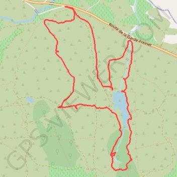 Trace GPS Le Cannet des Maures-La Plaine des Maures-Lac des Escarcets, itinéraire, parcours