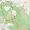 Trace GPS Les Michels - Le Régagnas, itinéraire, parcours