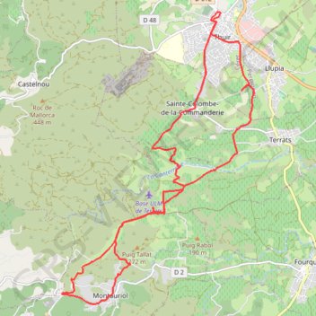 Trace GPS La Canteranne - Thuir, itinéraire, parcours