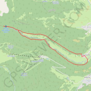 Trace GPS Haut Confluent - Le Vall de Galbe, itinéraire, parcours