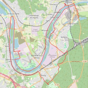Trace GPS Conflans - Triel - Seine, itinéraire, parcours