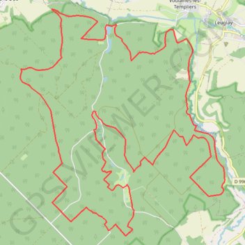 Trace GPS Pays Châtillonais - Circuit du Val des Choues, itinéraire, parcours