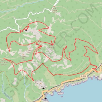Trace GPS Le Pic du Cap Roux, itinéraire, parcours