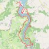 Trace GPS Demi tour du LAC d'EGUZON CHAMBON, itinéraire, parcours