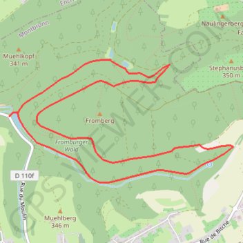 Trace GPS Parcours du Hoernerhof (Montbronn), itinéraire, parcours
