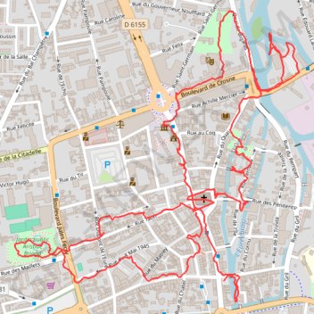 Trace GPS Louviers, itinéraire, parcours