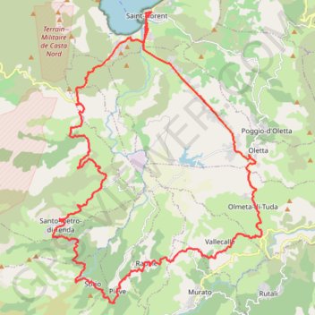 Trace GPS Etape 3.1 St Flo_Boucle col S Stéfano 46km D+714m-17783996, itinéraire, parcours