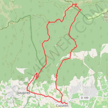 Trace GPS La Crête oueSaint du Grand Luberon, itinéraire, parcours