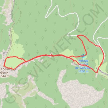 Trace GPS But Saint-Genix - Col de Vassieux, itinéraire, parcours
