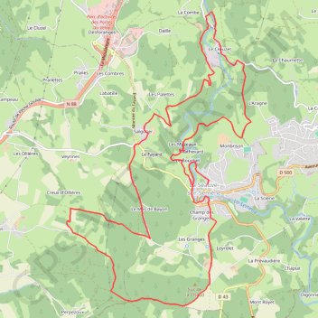 Trace GPS Le Velay des 3 Rivières - Le Bois des Dames La-Séauve-sur-Semène, itinéraire, parcours