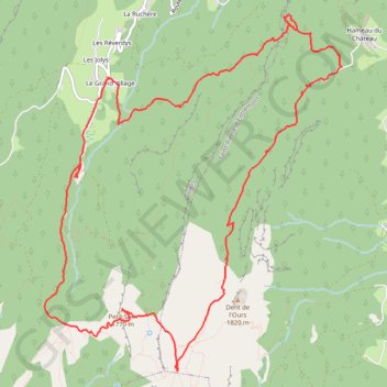 Trace GPS Chartreuse - Petit Som, itinéraire, parcours