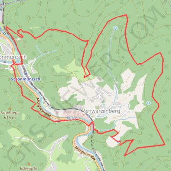 Trace GPS Autour de Schwartzenberg, itinéraire, parcours
