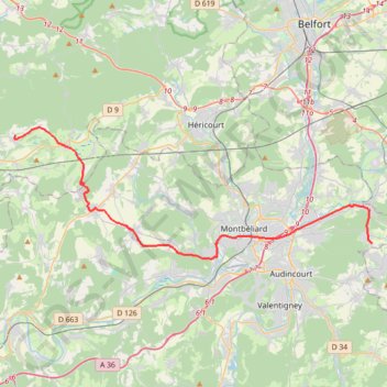 Trace GPS Granges/Dampierre VAE, itinéraire, parcours