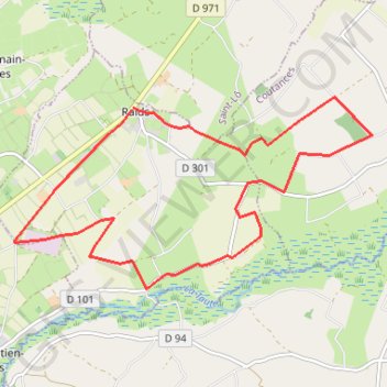 Trace GPS Raids (marais de Carantan), itinéraire, parcours