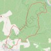 Trace GPS Les Rochers de Saleyron, itinéraire, parcours