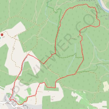 Trace GPS Les Rochers de Saleyron, itinéraire, parcours