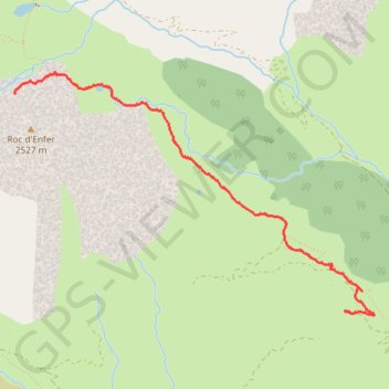 Trace GPS Rando 2 jour 1 - montée au bivouac, itinéraire, parcours