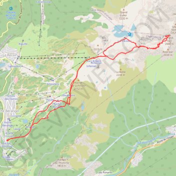 Trace GPS Le Grand Van (Chamrousse), itinéraire, parcours