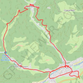 Trace GPS Sainte Croix aux Mines, itinéraire, parcours