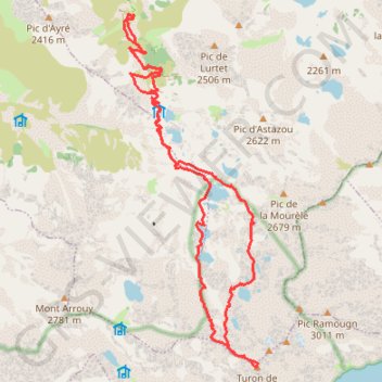 Trace GPS Le Turon de Néouvielle, itinéraire, parcours