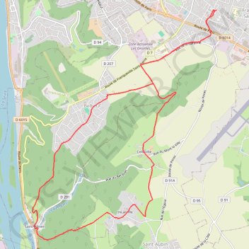 Trace GPS Rando Saint Adrien, itinéraire, parcours