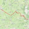Trace GPS Le Cergne - Charlieu, itinéraire, parcours