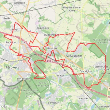 Trace GPS Carte - 17 décembre 2022, itinéraire, parcours